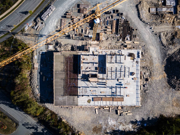 istock Aerial View of Construction Site 1177774070