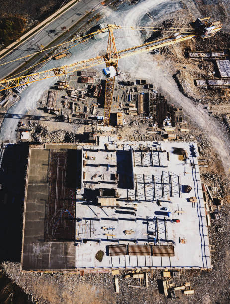 istock Aerial View of Construction Site 1177774071