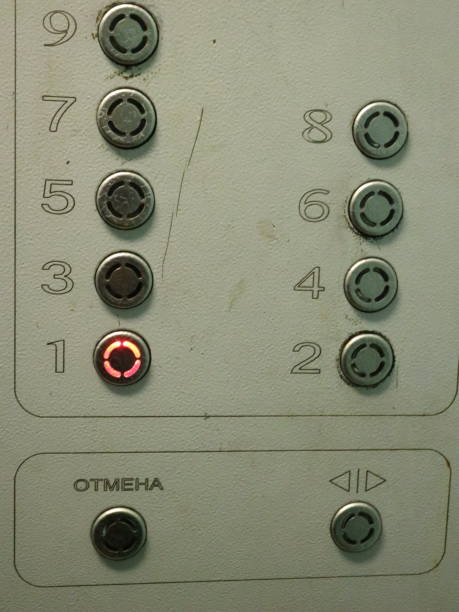 istock Buttons in the elevator of an apartment building 1177776160