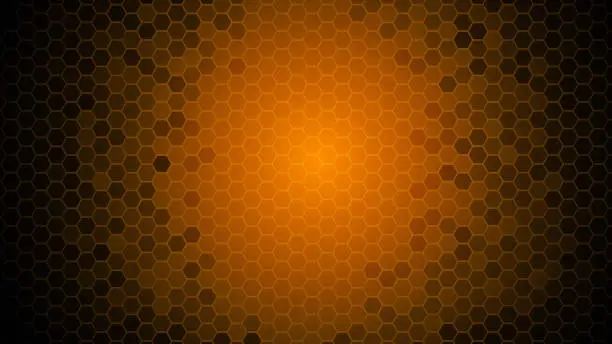 Vector illustration of red light Abstract Vector Hexagon Background