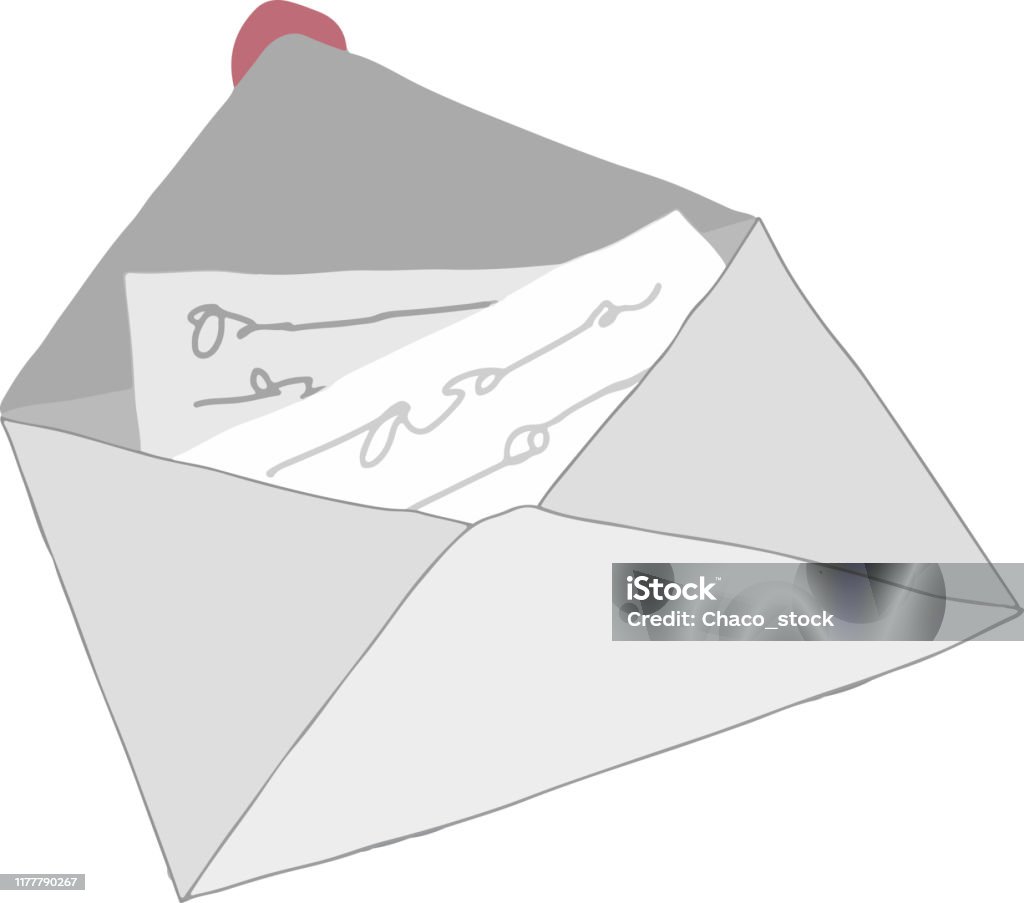 Hai Lá Thư Trong Một Phong Bì Màu Trắng Hình Minh Họa Mô Tả Bức ...