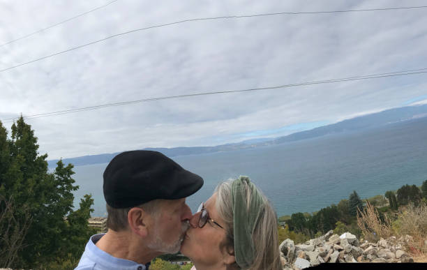 istock Couple at lake Ohrid 1177793737