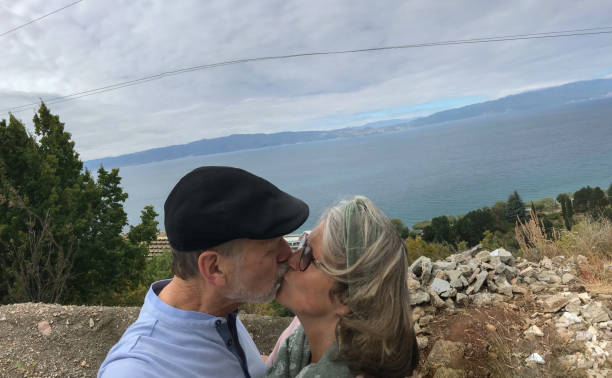 istock Couple at lake Ohrid 1177794261