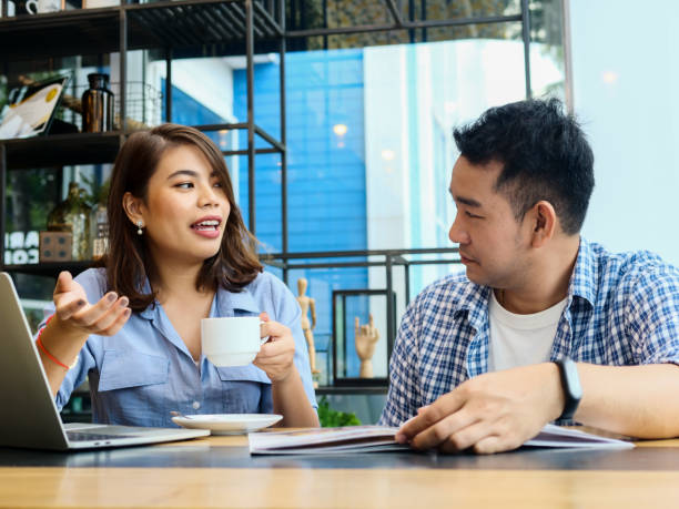 istock Cheerful Asian colleagues are working in cooperation. 1177797381