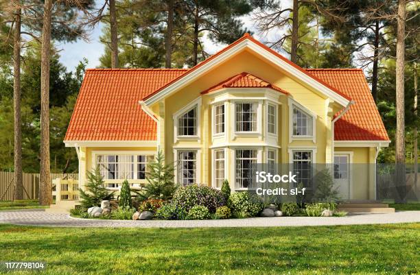Beautiful House Stock Photo - Download Image Now - House, Outdoors, Building Exterior