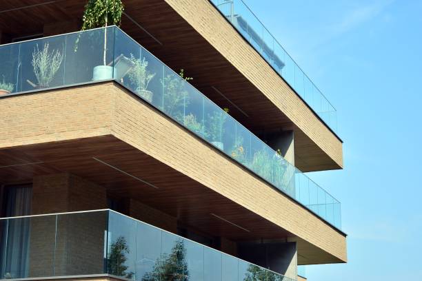 istock Modern apartment buildings on a sunny day with a blue sky. 1177798320