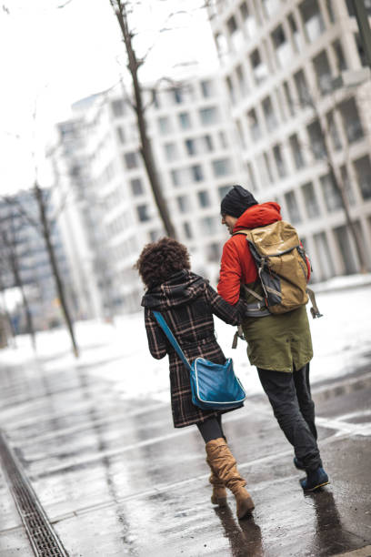 istock Couple in city walk 1177808773