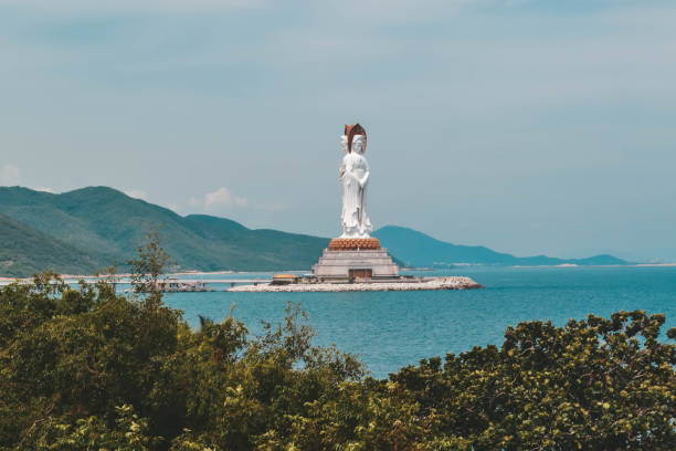 istock Goddess Guanyin statue in Nanshan Sanya China 1177810550