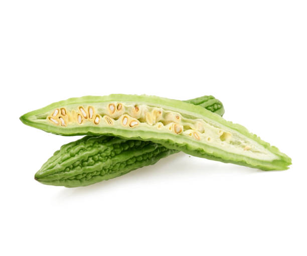 istock Bitter melon , Bitter gourd isolated on white background. 1177810659
