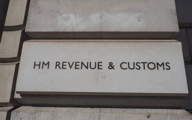 HM Revenue and Customs sign in London HMRC (Her Majesty Revenue and Customs) sign in London, UK hm government stock pictures, royalty-free photos & images