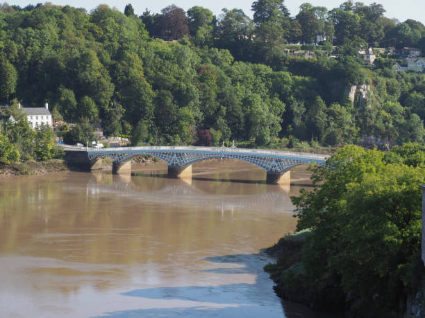 istock Old Wye Bridge in Chepstow 1177812315