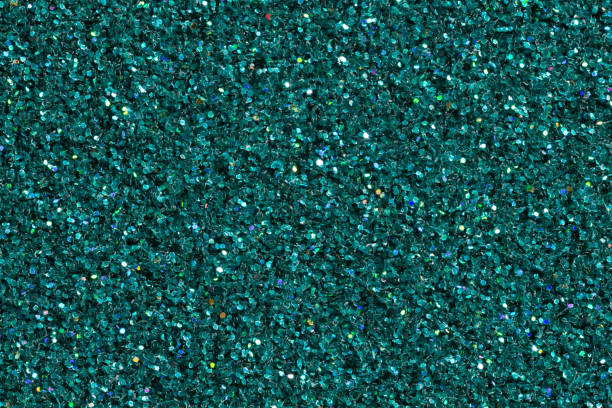 istock Dark turquoise shining background with glitter close-up. 1177814180