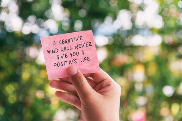 istock Inspirational Quote - A Negative Mind Will Never Give You A Positive Life 1177827152