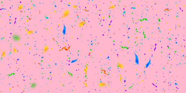 istock Streamers and confetti. Colorful tinsel and foil r 1177827605