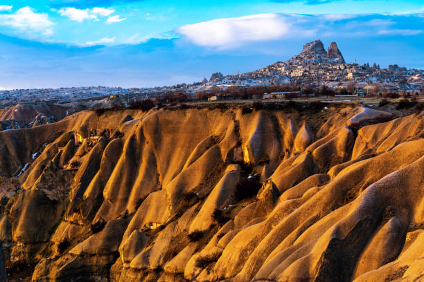 Aerial view of Cappadocia, Uchisar