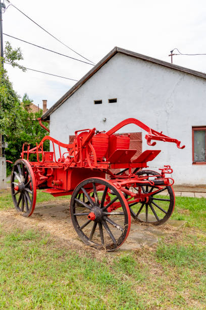 old fire truck in Szob, Hungary