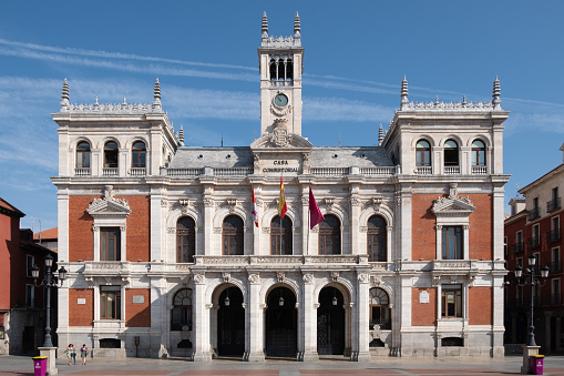 Vallodolid, Spain, August 2019: town hall