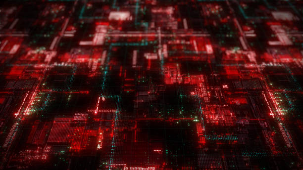 istock Abstract technology background of circuit electric signal and digital data connection concept 1177834344