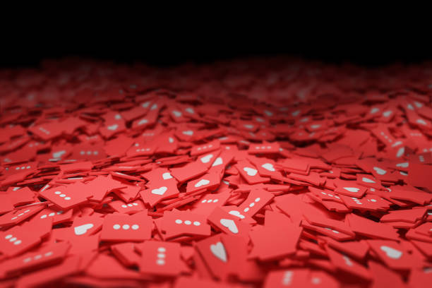 istock Red like social media speech bubbles 1177836280