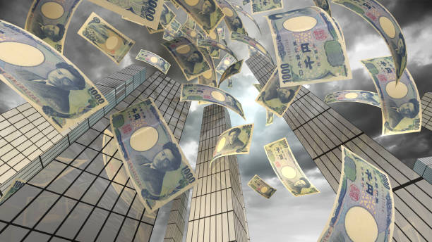 istock Yen Flying in City 1177836311