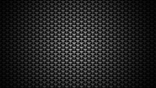 Black stainless steel mesh background. Modern steel 3d illustration. Futuristic technology carbon fiber texture. Black stainless steel mesh background. Modern steel 3d illustration. Futuristic technology carbon fiber texture. carbon fibre photos stock pictures, royalty-free photos & images