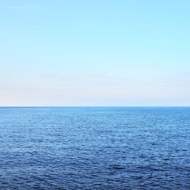 istock Colorful purple sunset over blue open Baltic sea 1177837457