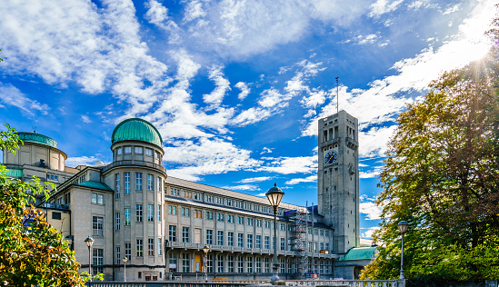 German Museum - Deutsches Museum - in Munich, Germany, the world's largest museum of science and technology