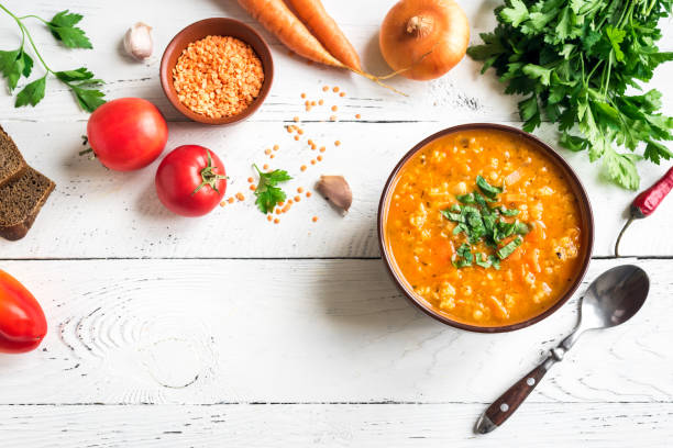 16,400+ Vegetable Lentil Soup Stock Photos, Pictures & Royalty-Free ...