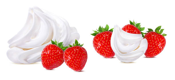 istock Strawberry with flower isolated on white 1177841891