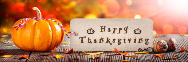 istock Mini Pumpkin With Greeting Tag On Wooden Table 1177844480