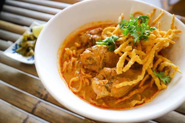 istock noodles or chicken curry noodles 1177845351