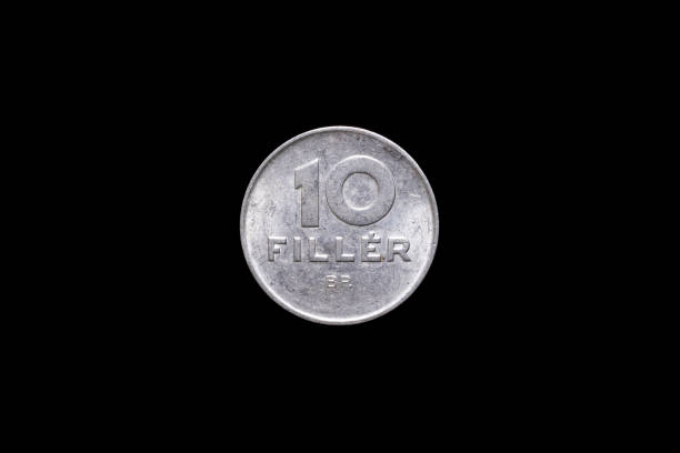 istock Old Hungarian 10 Filler coin from 1978, reverse 1177860382