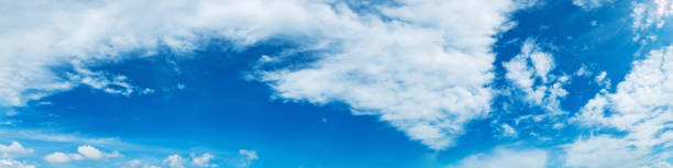istock Panorama sky with cloud on a sunny day. Beautiful cirrus cloud. 1177866831