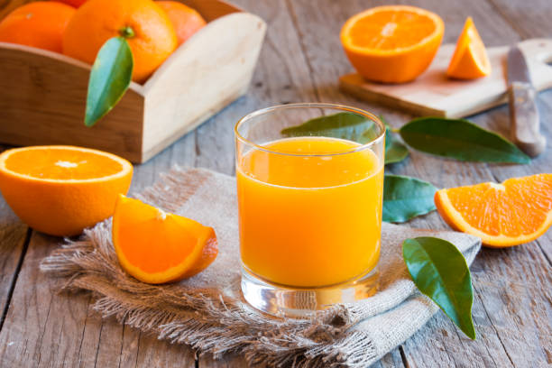 istock Orange juice in a glass 1177870872