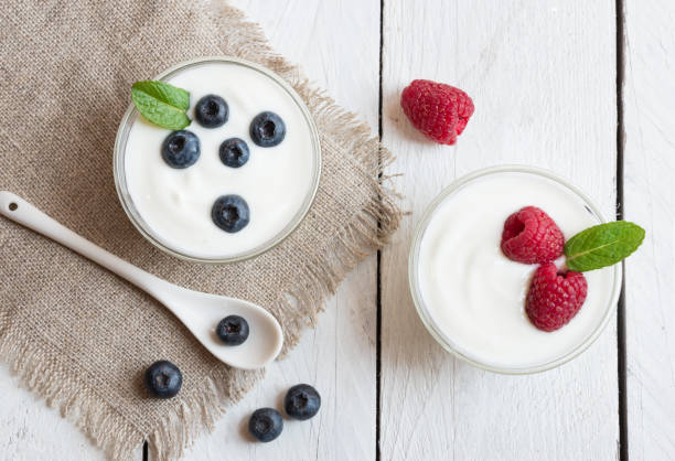 istock Yogurt with fresh berries and oat flakes 1177873636
