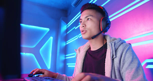 istock cybersport gamer have live stream 1177875124