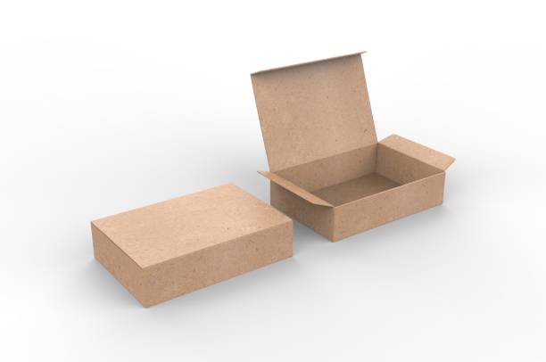 istock Blank pinch lock paper box for branding. 3d render illustration. 1177879040