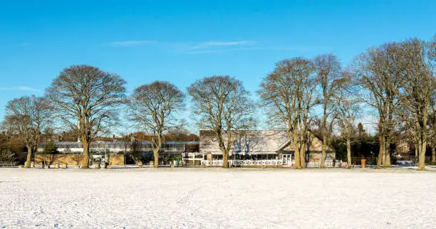 Photo of David Welch winter gardens building and central entrance in Duthie Park