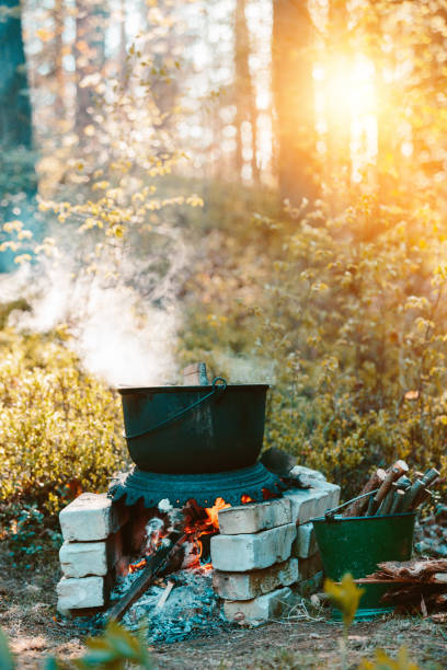 istock Outdoor pot on the fire 1177881974
