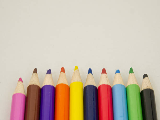 istock Color pencils isolated on white background 1177883430
