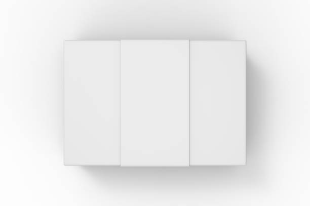istock White blank luxury rigid box with inner foxing for branding presentation and mock up, 3d illustration. 1177887890