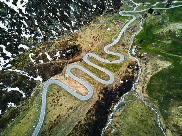istock julier pass road in switzerland 1177894403