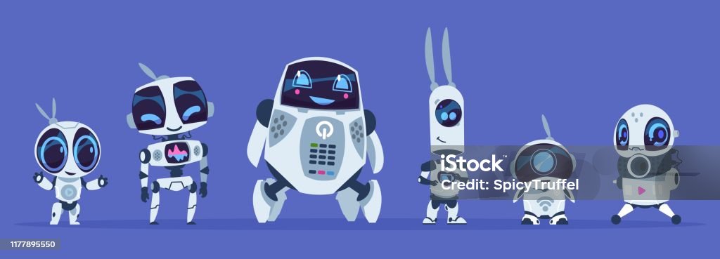 Robots Evolution Creative Cartoon Characters Of Futuristic Robots  Artificial Intelligence Education Evolution Concept Vector Ai Set Stock  Illustration - Download Image Now - iStock