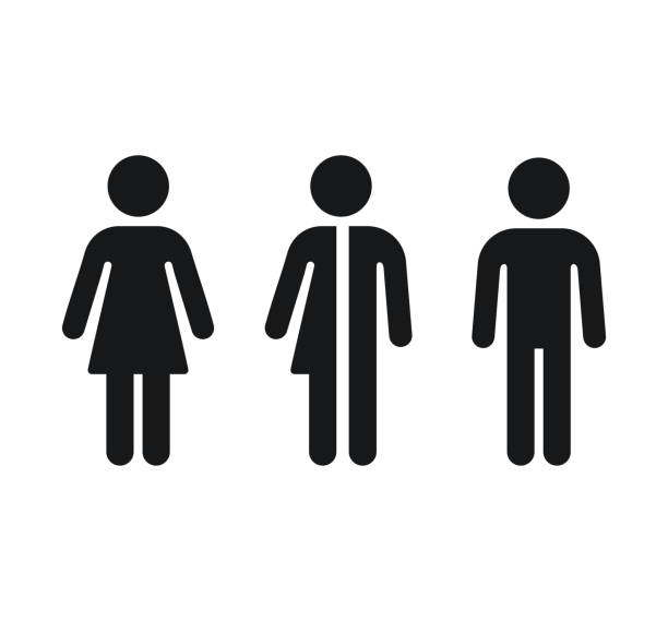 ilustrações de stock, clip art, desenhos animados e ícones de restroom gender symbols - female women one person only women