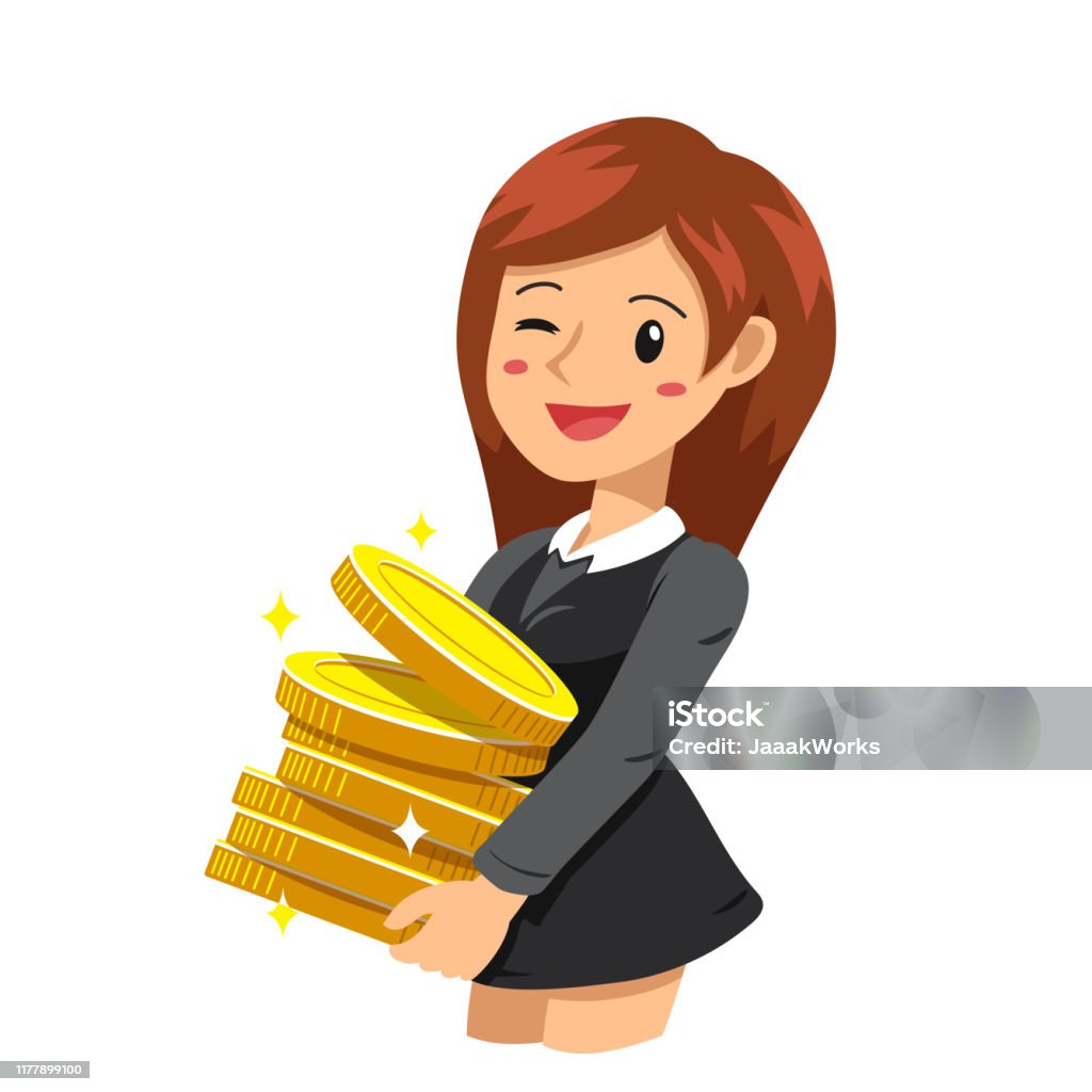 Ilustración de Concepto De Negocio De Dibujos Animados Vectoriales Mujer De Negocios Feliz Con Monedas De Dinero y más Vectores Libres de Derechos de Adulto - iStock Ilustración de Concepto De Negocio De Dibujos Animados Vectoriales Mujer De Negocios Feliz Con Monedas De Dinero y más Vectores Libres de Derechos de Adulto - iStock