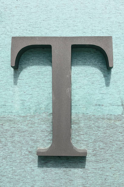 istock Metal Capital Letter T 1177906690