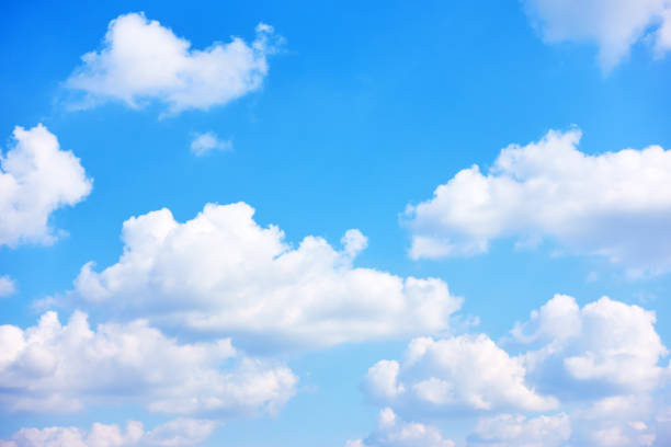 istock Blue sky with white cumulus clouds 1177910303