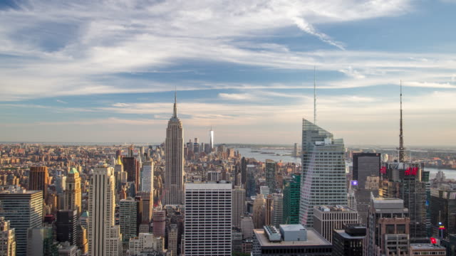 New York Manhattan panorama - Time lapse