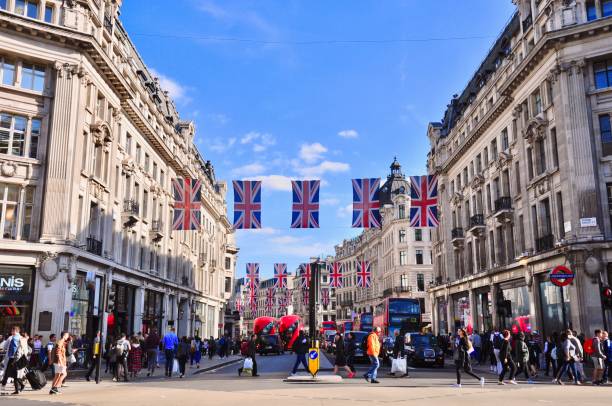 Regent St, London, England stock photo