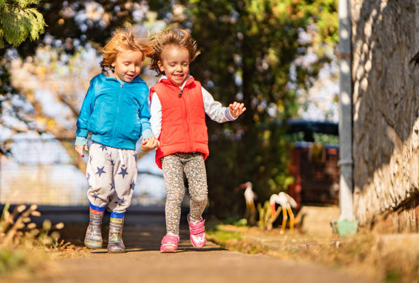 istock Brother and sister in backyard 1177916519